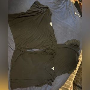 THREE Women’s XL Black Casual Shirts